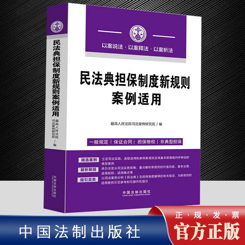 2022新书 民法典担保制度新规则案例适用 民法典法律实务 精选案