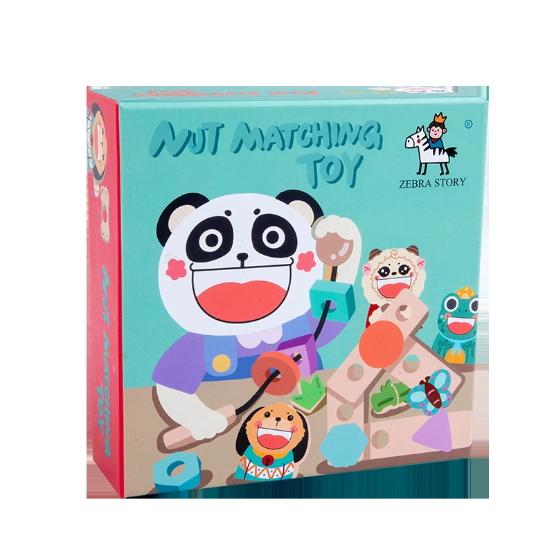 Wooden constructor, screw, toy for kindergarten, wholesale, 0-6 years