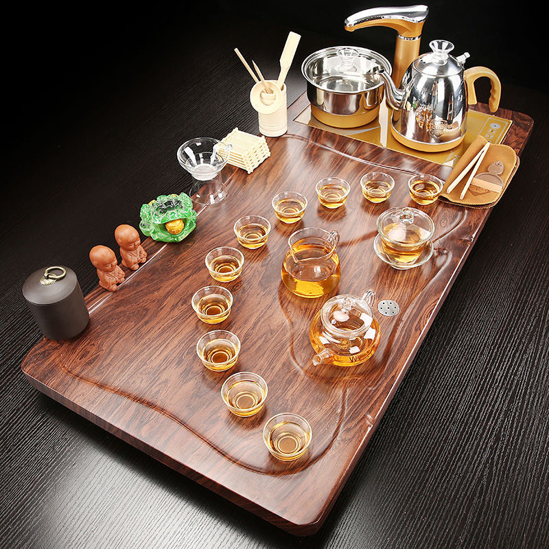 유리 09 흐르는 구름과 흐르는 물 황금색 완전 자동 + 이중 물통