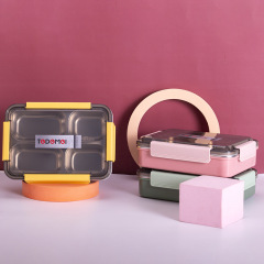 Insulated lunch box 304 stainless steel dinner plate for office workers Korean style portable lunch box insulated microwave oven office