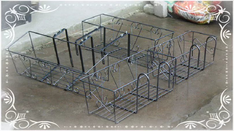 Балконные перила настенные подвесной держатель для цветов цветочный желоб с цветочным подвешенным железным ограждением регулируемая стойка с антикоррозийным покрытием