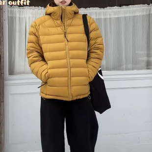 2024 Winter Lightweight Hooded White Duck down Fashionable Warm Korean Style Couple's down Jacket for Men and Women