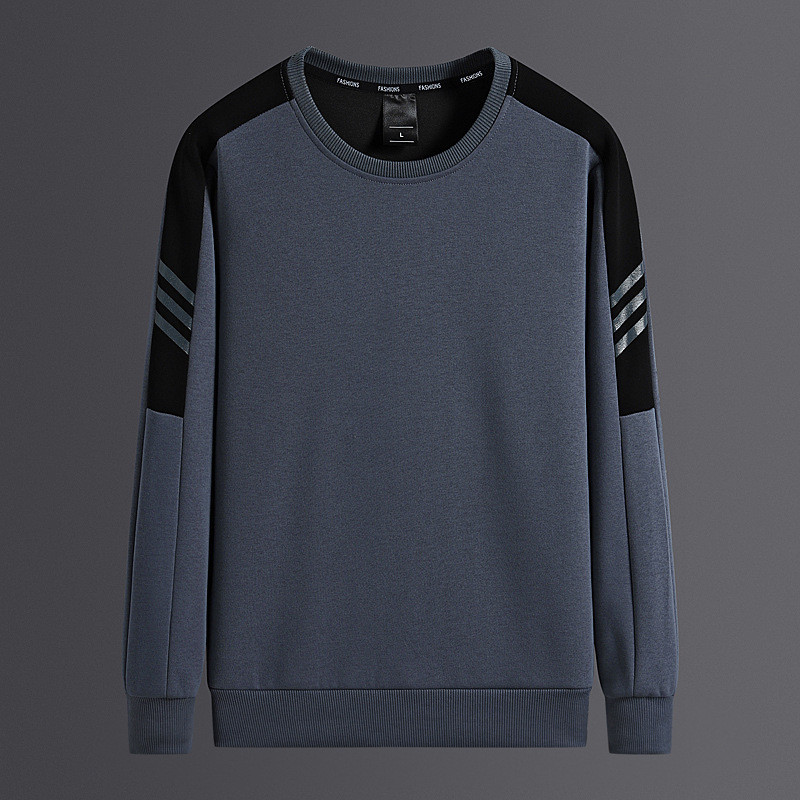 Cross-border 2023 nuevo estilo de los hombres con cuello alto de algodón grueso conjunto de ocio cárdigan deportivo juvenil traje de tres piezas moda casual simple