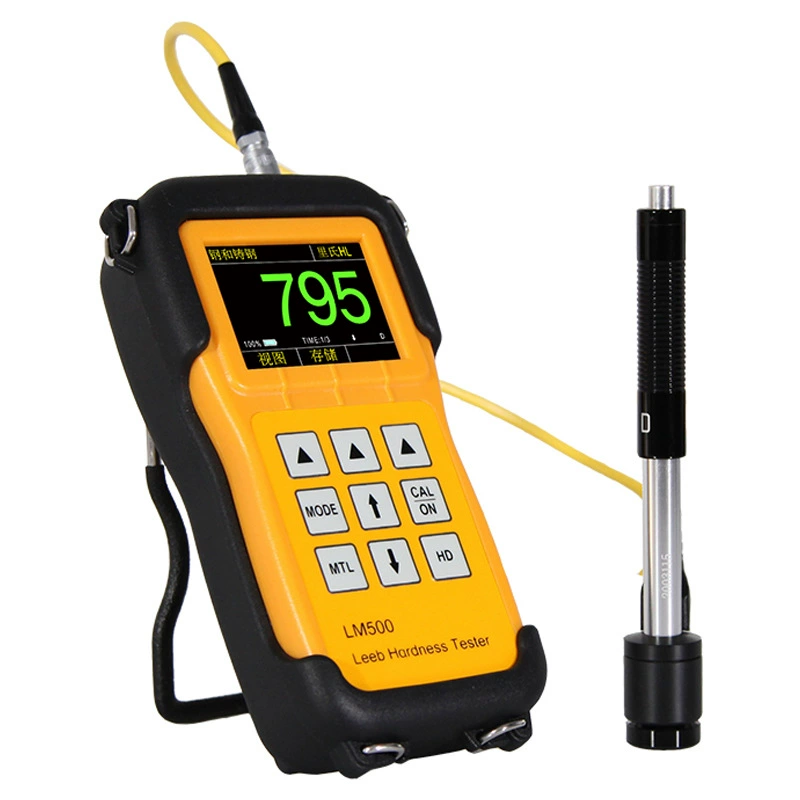 LM500 портативный измеритель твердости по шкале Рихтера цветного экрана измеряет твердость металлического материала