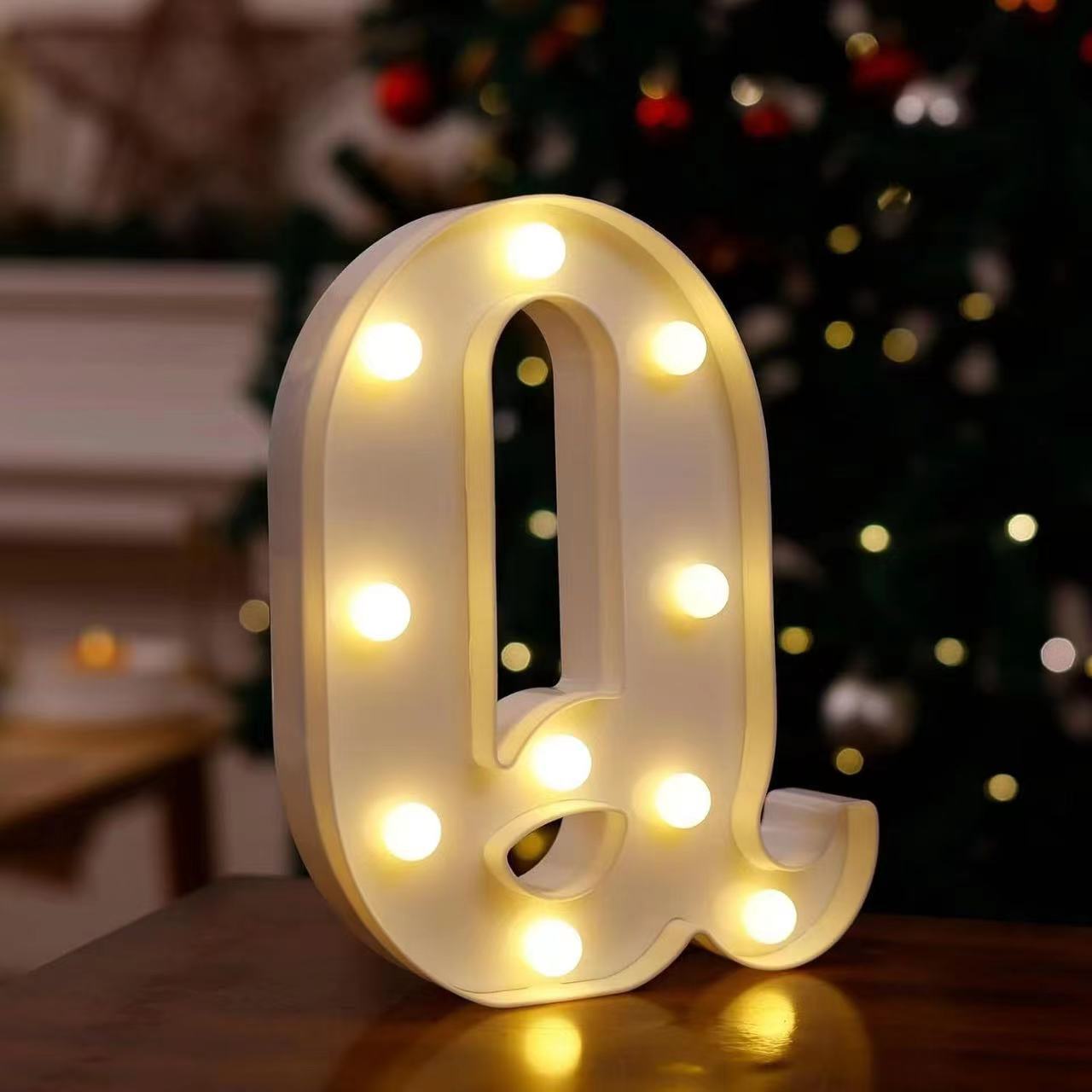 Lámpara LED de Letras y Números de PVC Decorativa para Fiestas y Bodas image 21