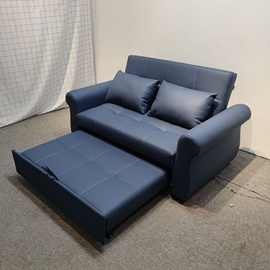 小户型多功能折叠沙发床 客厅公寓推拉两用免洗科技布梳化