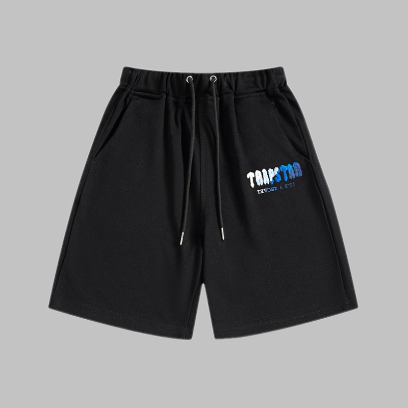 Comercio exterior transfronterizo Trapstar Arco Iris letras gradiente toalla bordado de manga corta Camiseta niebla calle pantalones cortos traje