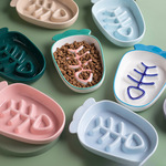 猫碗陶瓷盘碟子可爱猫食盆饭盆防打翻猫咪慢食碗狗碗食盆宠物用品