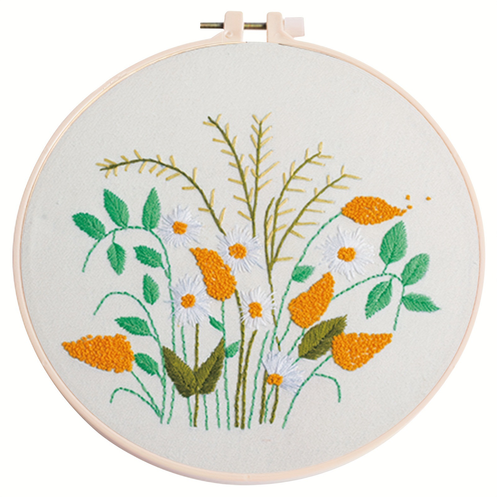 Ventas transfronterizas calientes para principiantes tela costura cruzada set bordado serie de flores material DIY paquete de pérdida de liquidación