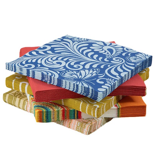 Cross-border party printed napkins theme celebration festival tableware napkins fashionable and exquisite party square napkins wholesale