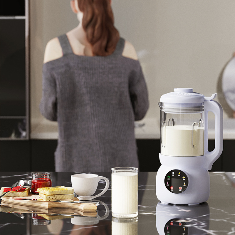 Glass-Body Soy Milk Maker, Multi-Function Baby Food Processor, Home Use, Large-Capacity Blender—No Cooking, No Filtration—Wholesale