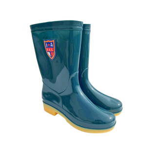 New mid-barrel beef tendon sole three-proof rain shoes women's soft sole mid-help rain boots labor protection black rubber shoes water shoes manufacturers batch