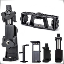 云腾大号横竖手机夹子通用相机三脚架云台转接座自拍杆转换手机架