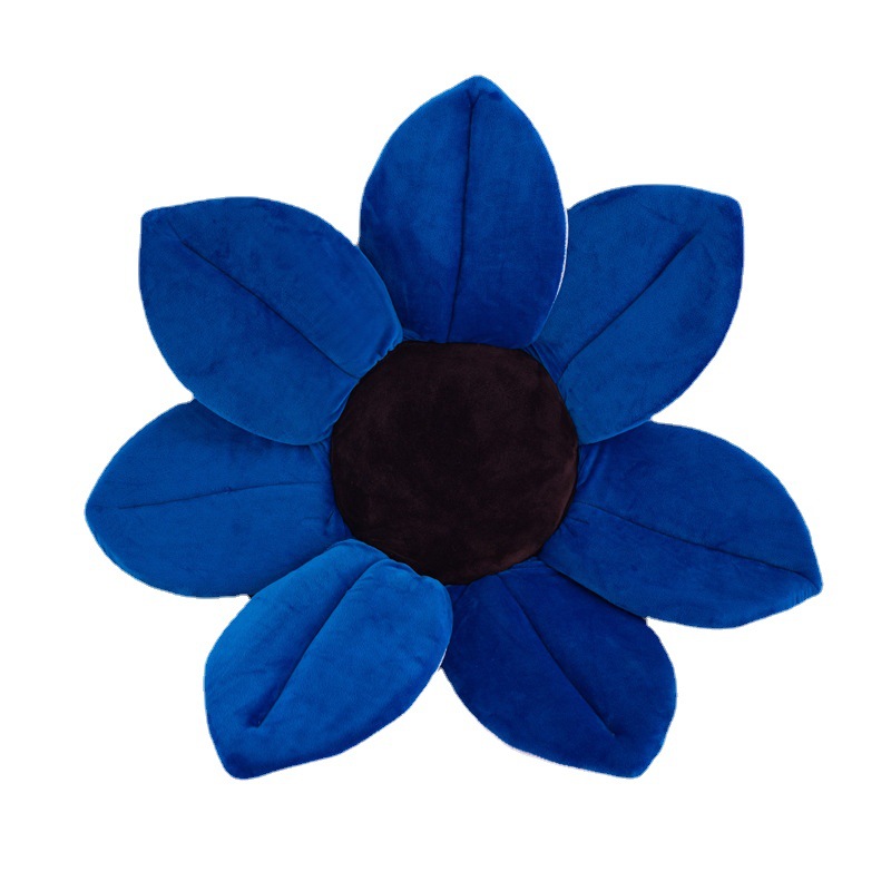 Creativo nuevo baño flor alfombra de baño lindo dibujos animados simulación flor cojín felpa juguete creativo sofá comedor silla cojín