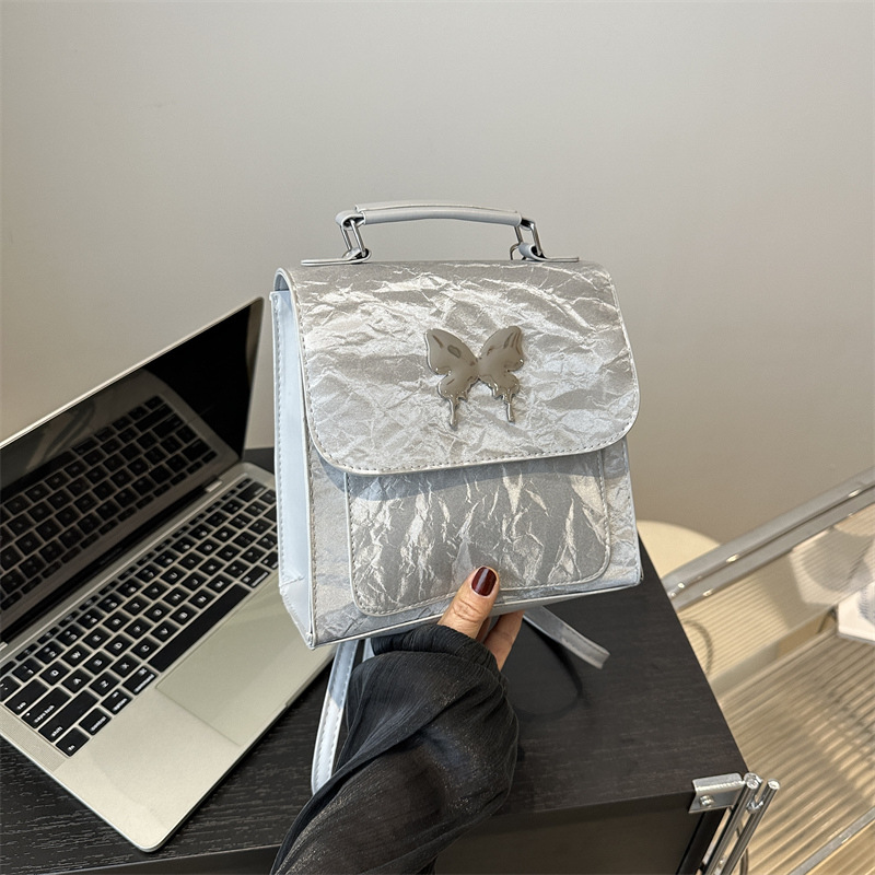 Nueva primavera y verano mochila de moda damas mariposa bolso de mano multifuncional mochila de estudiantes de niñas mochila de hombro