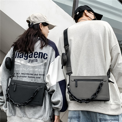 Functional style crossbody bag men's trendy brand street trend small backpack men's chest bag ins Japanese student personalized waist bag