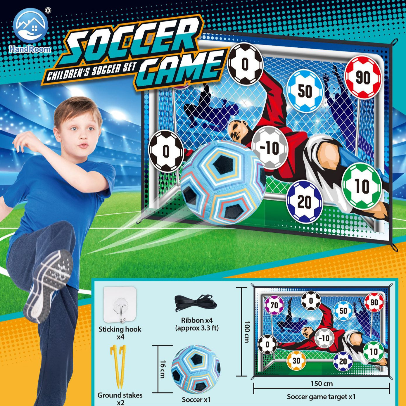 Cross-Border Popular Children's Football Outdoor Toy Sports Competition Interactive Digital Enlightenment Game Fabric Silent Football