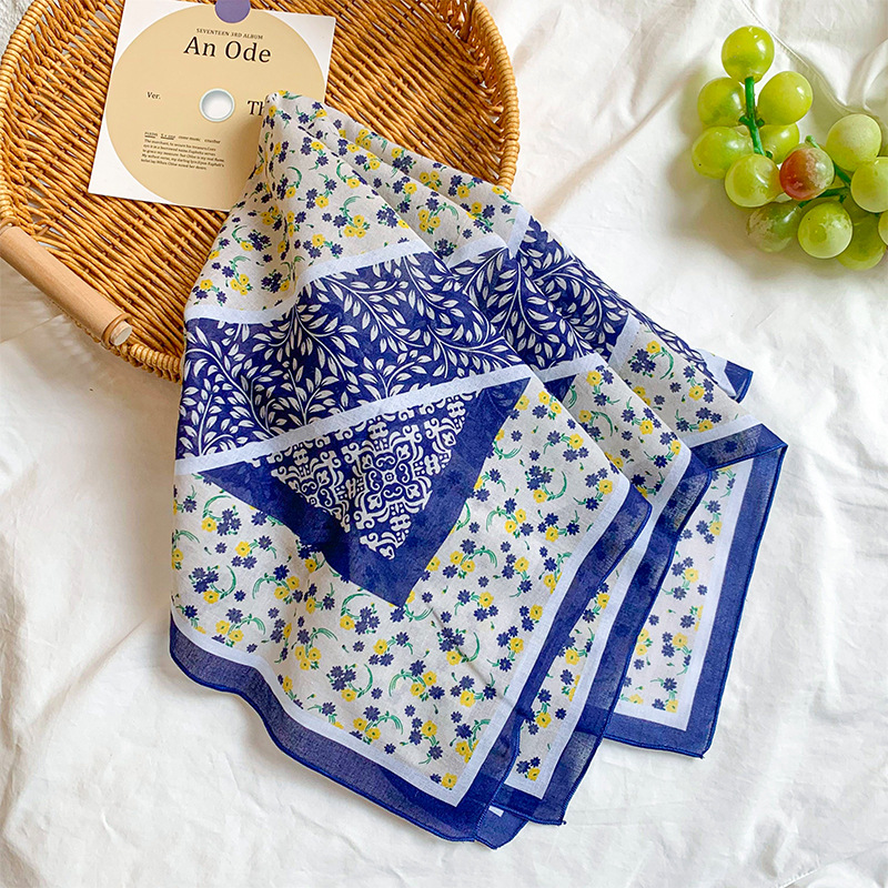 70*70 algodón suave y lino agradable para la piel transpirable 100% algodón protector del cuello bufanda cuadrada pañuelo todo fósforo nuevo bufanda bufanda de seda mujer