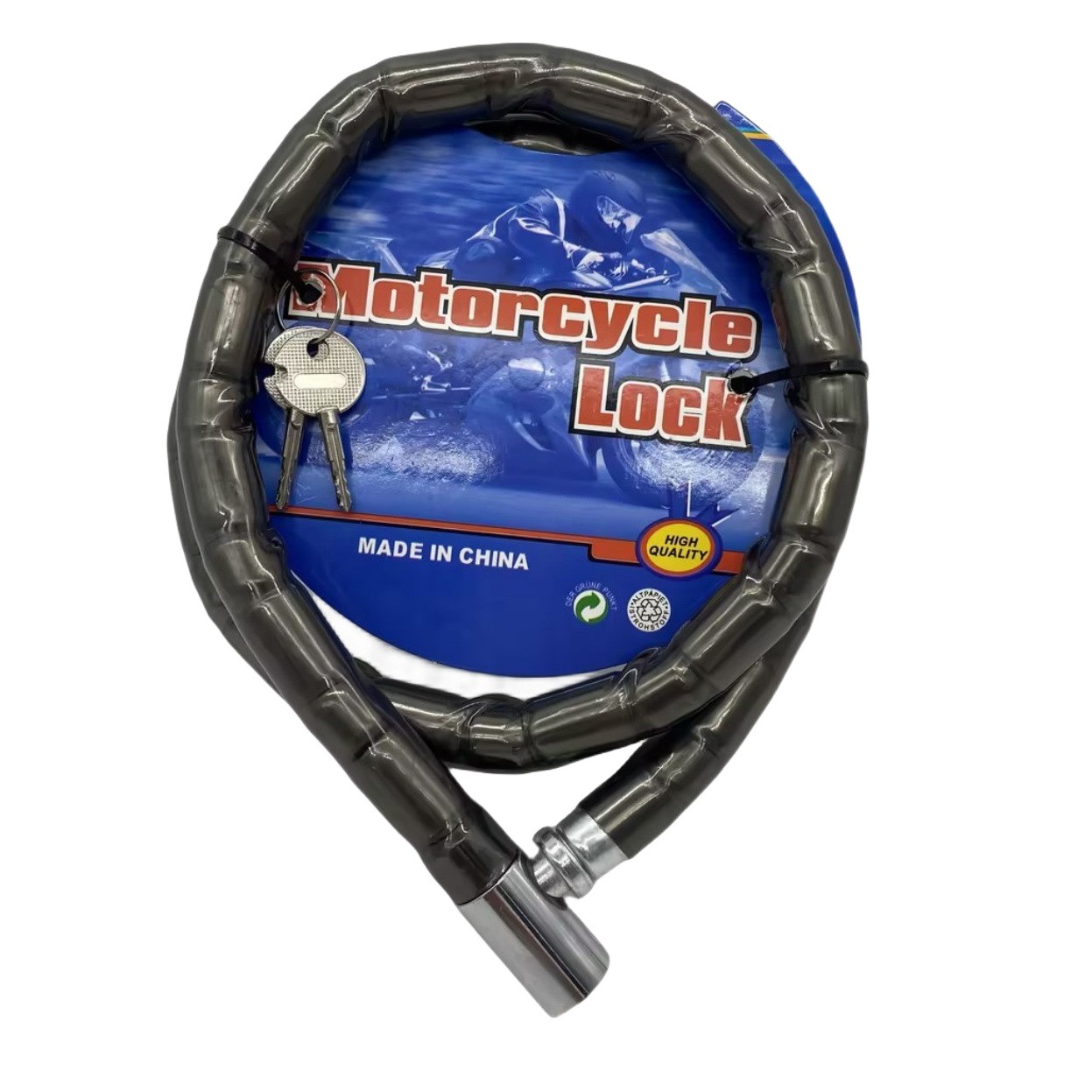 Candado Antirrobo para Bicicleta Articulado de Aleación, PVC y Cable de Acero image 1