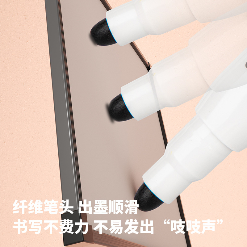 La pluma de pizarra de conferencias de 3.2mm de ancho de línea para grandes salas de conferencias con cabeza gruesa negro rojo azul capacitación de aprendizaje de oficina