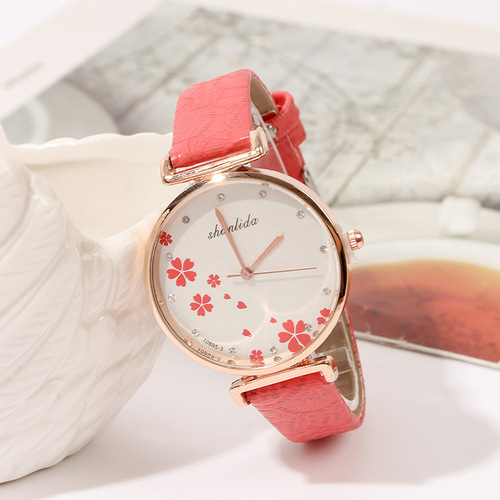 Classic Retro Belt Watch Ladies Fashion Trend Niche Watch Korean Style Student Quartz Watch Wholesale