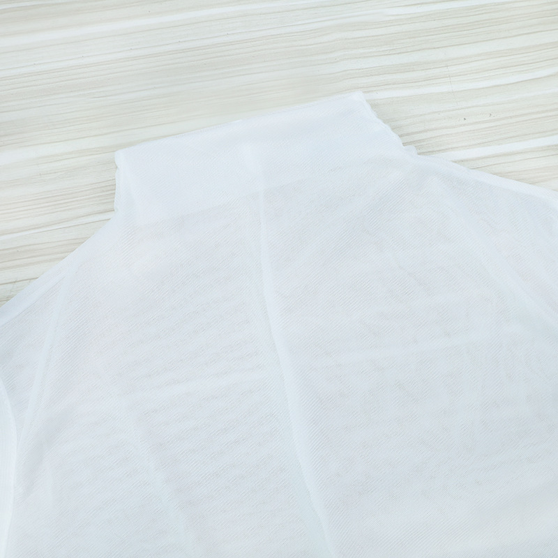 2025 European And American Style Summer New Sexy Women's, Slim-fit Sheer Stand-up Collar Sleeveless Back-slit Mesh_ecoleips.com