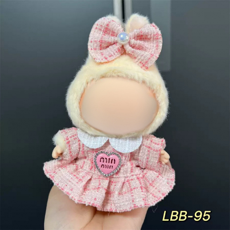 仅衣服适用于17cm拉布布搪胶娃娃毛绒公仔等可穿衣服换装着替套装|undefined