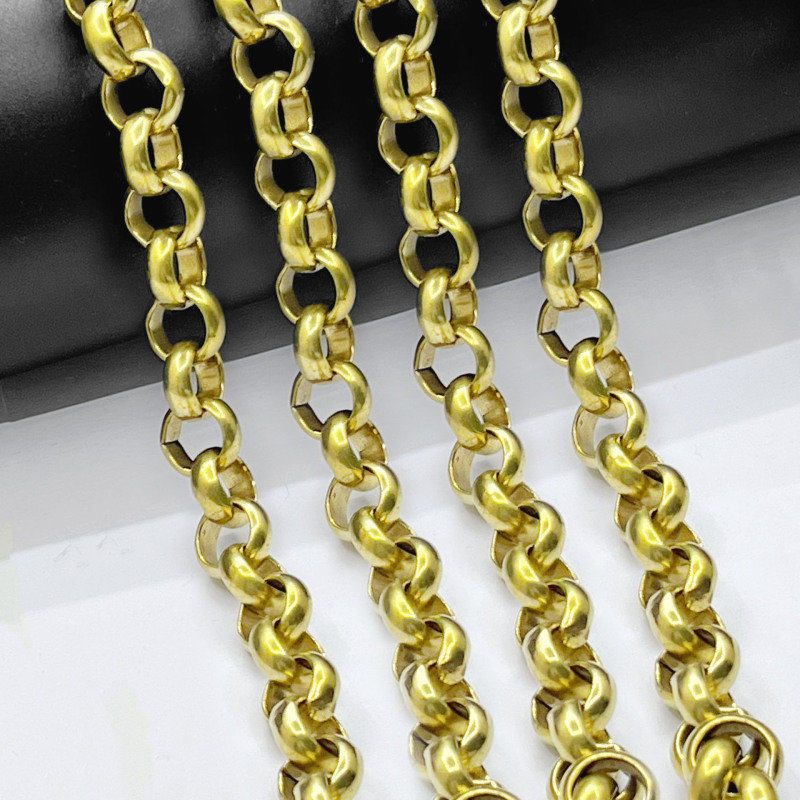 11mm Copper O-Shaped Chain Korean Chain Semi-Finished Brass Chain Wire Round Chain Thickened Cross Chain Bracelet Necklace Accessory 11mm Copper O-Shaped Chain Korean Chain Semi-Finished Brass Chain Wire Round Chain Thickened Cross Chain Bracelet Necklace Accessory