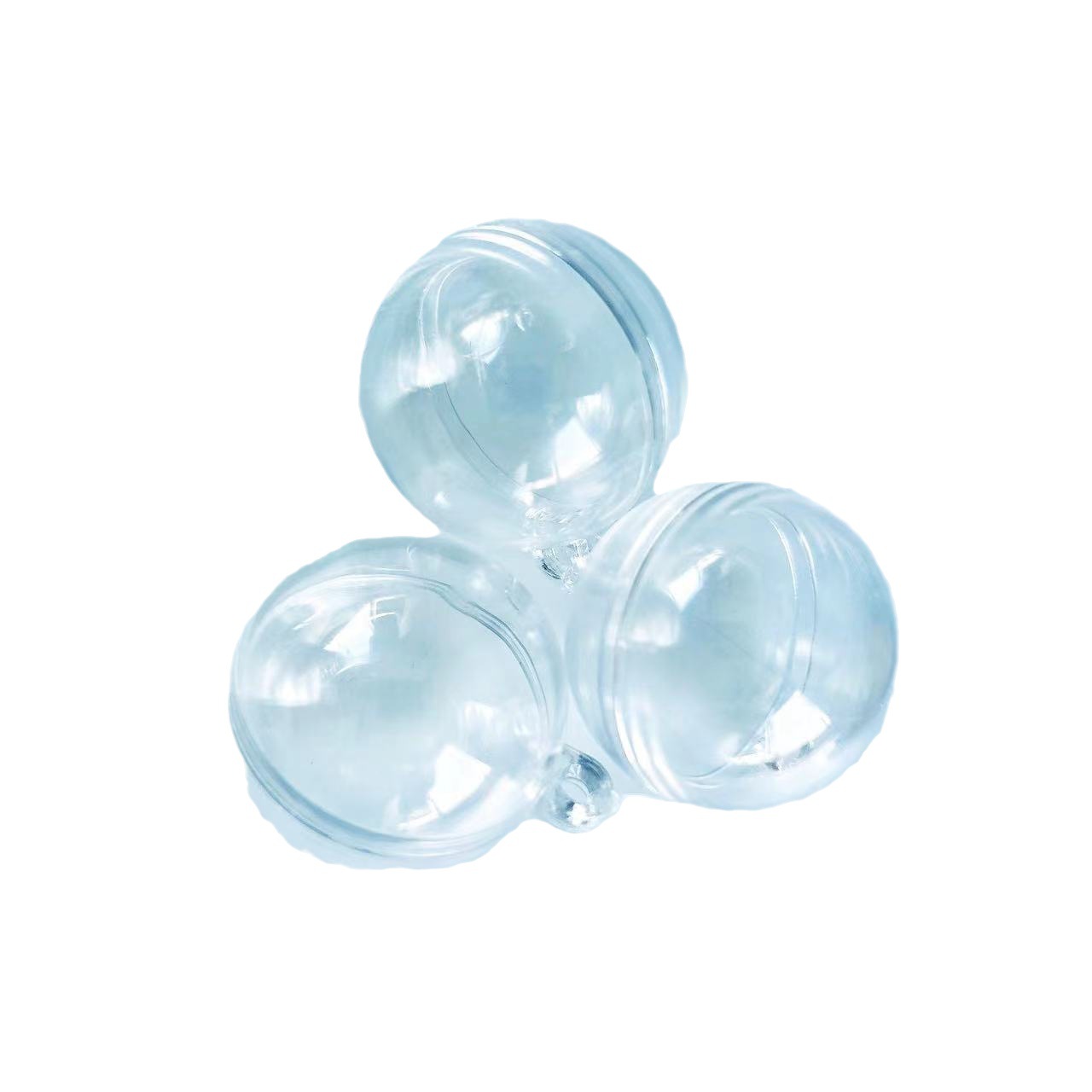 Acrílico transparente clip de bola DIY pecera creativo bola transparente de plástico Bola de acrílico decoración bola flotante 4cm