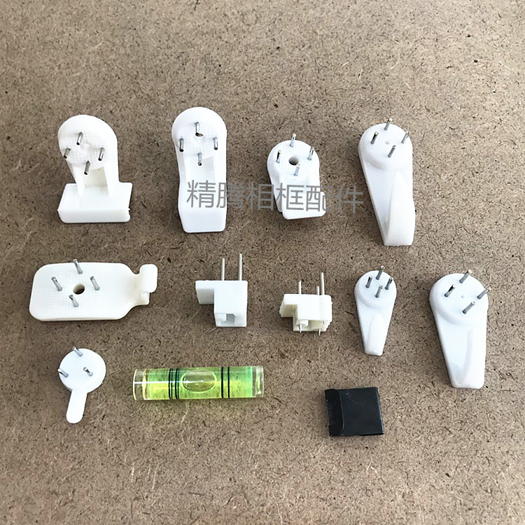 Photo frame non-marking nail hook decorative painting invisible wall hanging non-perforated L-shaped wall nail Crystal porcelain picture frame hardware accessories