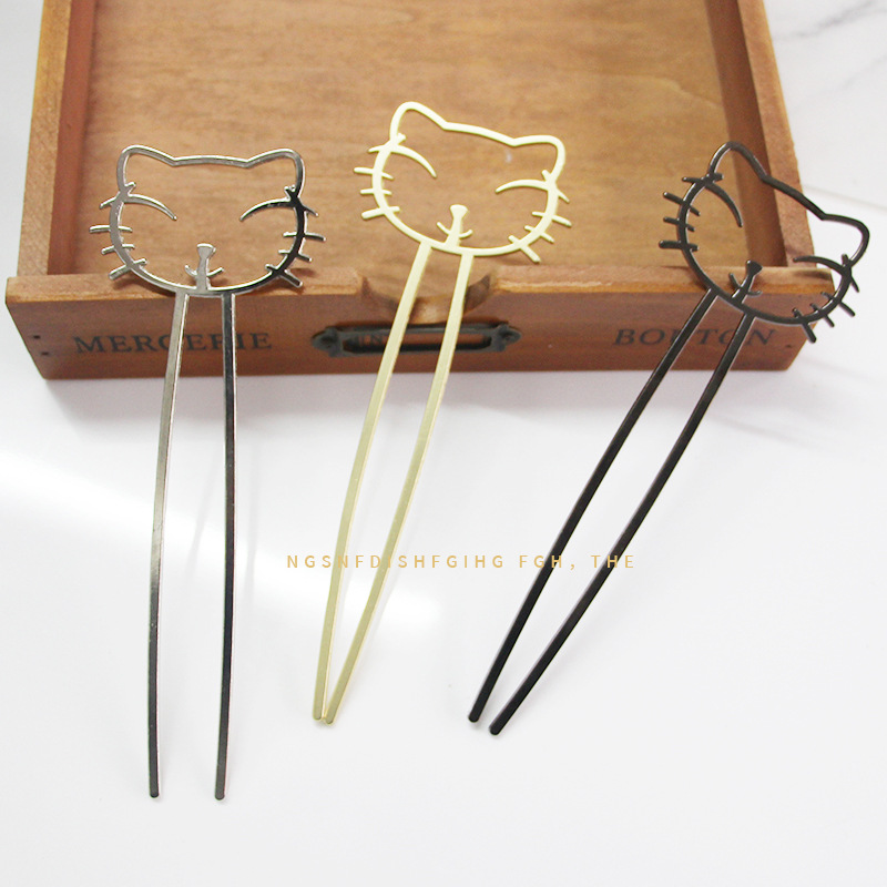 韩国东大门新款盘发簪少女乖巧可爱发簪子丸子头慵懒风发钗发饰|ms