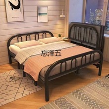 jz折叠床单双人家用简易床成人便携硬板陪护小床