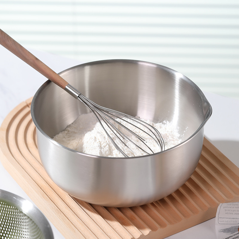 304 ステンレス鋼調理盆地多目的排水バスケット 2 点セットキッチン家庭用ベーキング卵盆地スケール付き|undefined