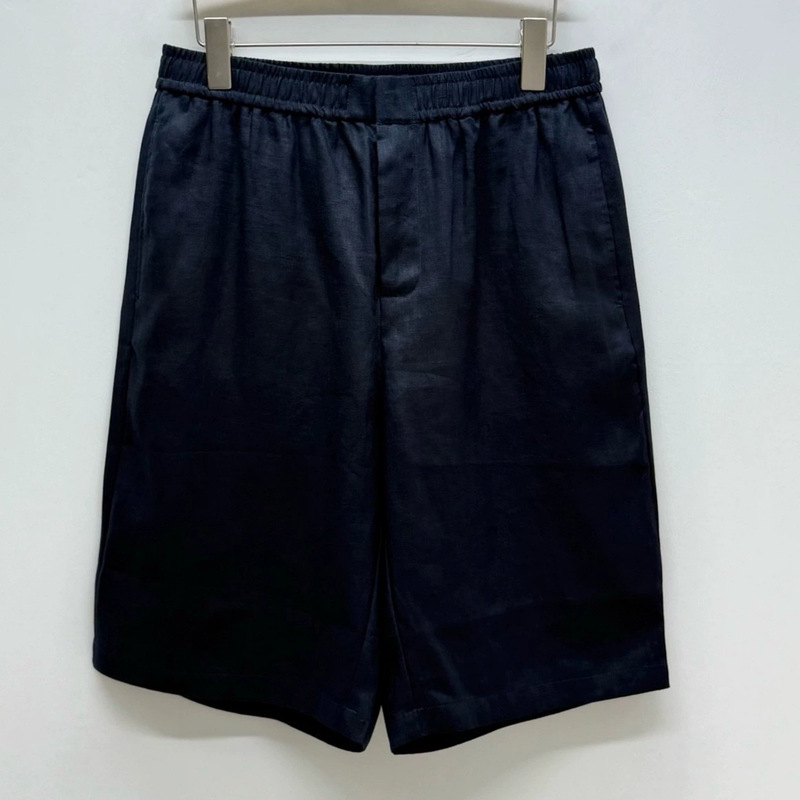 Borbotie Casual Pants Men's 2026 Spring and Summer New Product Zz Old Money Style Elastic Waist Drawstring Linen Shorts