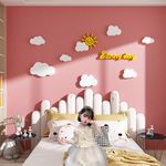 Детский трехмерный макет на стену для принцессы, наклейка для кровати, облако, в 3d формате