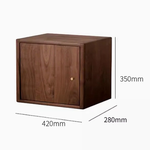 Made of solid wood, load-bearing, hot sale promotion] cabinet door style, walnut color