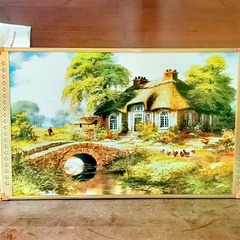 加熱暖房可能なヨーロッパ式装飾画客間風景油絵玄関画ホテルのベッドの頭画廊下の背景壁