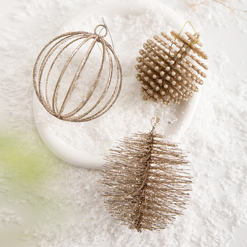 Colgante de Navidad decoración árbol de Navidad hecha a mano DIY decoración escena diseño pequeño regalo atmósfera colgante bola de Navidad