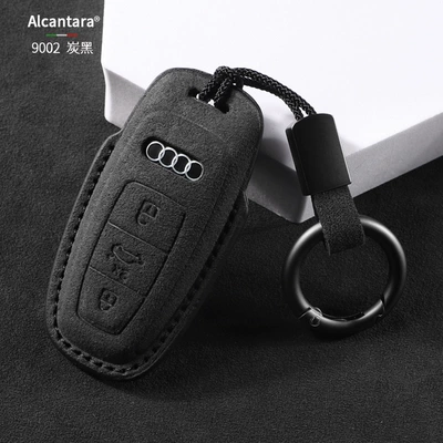 A8 Q8 Q2L | Car key bag - 1-type-b-charcoal-black-simple-ring