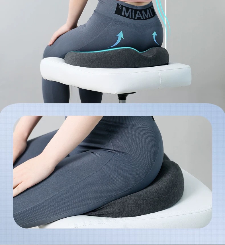 Office Seat Cushion for Long Sitting, Hollow and Breathable, Chair Cushion for Beautiful Buttocks, Lumbar and Tailbone Support, Car Seat Cushion for Waist Protection