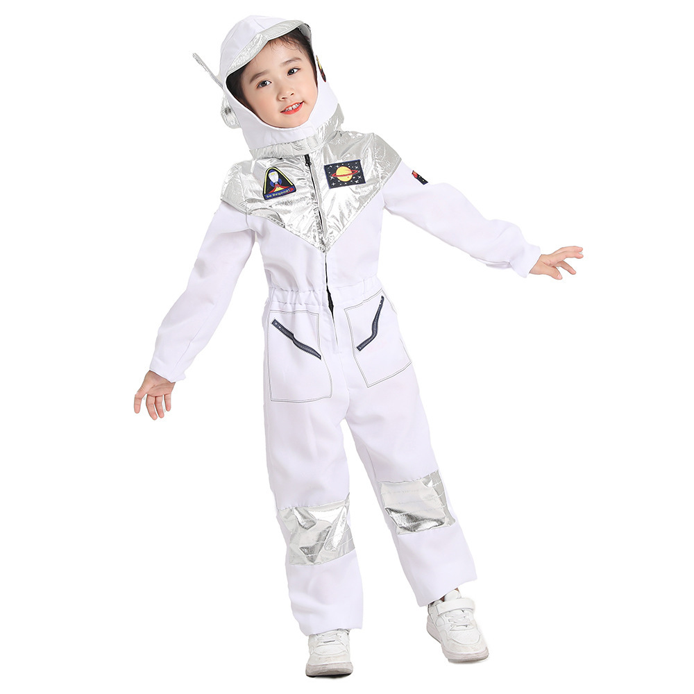 Astronauta transfronterizo Traje espacial para niños Traje de jardín de infantes Traje de Halloween cos Traje de rol Traje espacial