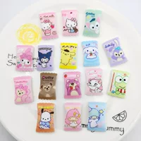 Мультфильм матовый котенок медведь сумка для закусок крем клей чехол для телефона DIY аксессуары из смолы головной убор зажим для волос материал