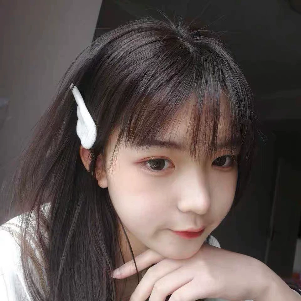 Аксессуар для волос Angel wings Japanese magic hairgrip, белая плюшевая заколка для учащихся и Хэллоуина