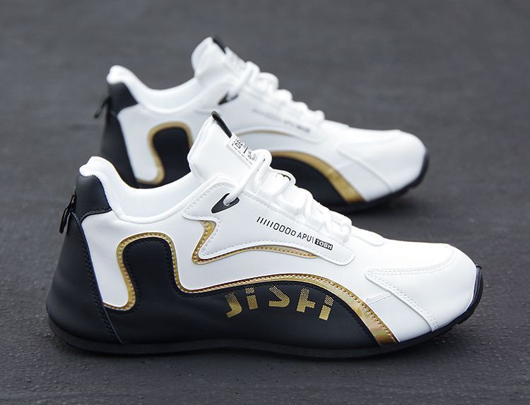 Men's Waterproof Leather Casual Trainers Hidden Height Increase_voghion.com
