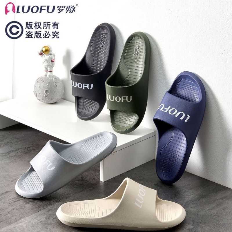 Luofu カップルスリッパ、家庭用大人用室内靴、シンプルな家庭用屋外耐摩耗性軽量カップルサンダル、トレンディなスリッパ|undefined