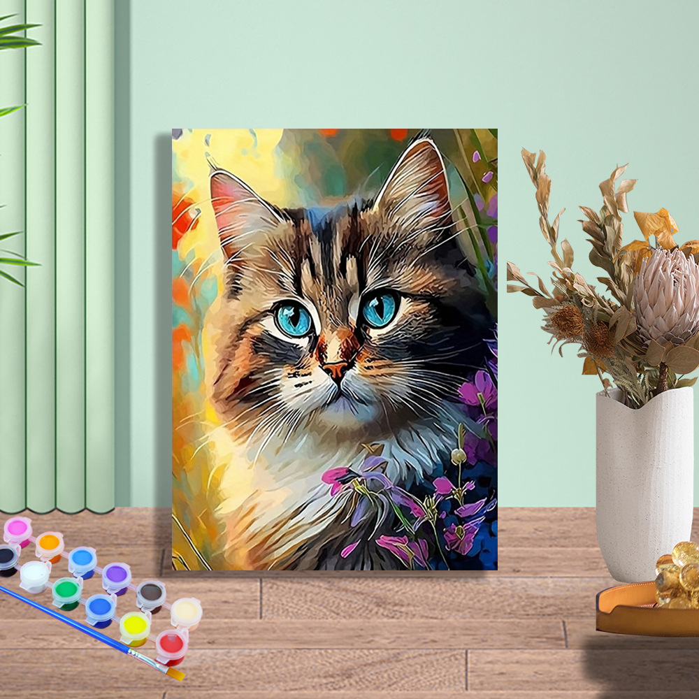 Jit transfronterizo envía bricolaje fábrica de pintura al óleo digital al por mayor arte animal pintura al óleo pintura decorativa puesto Amazon