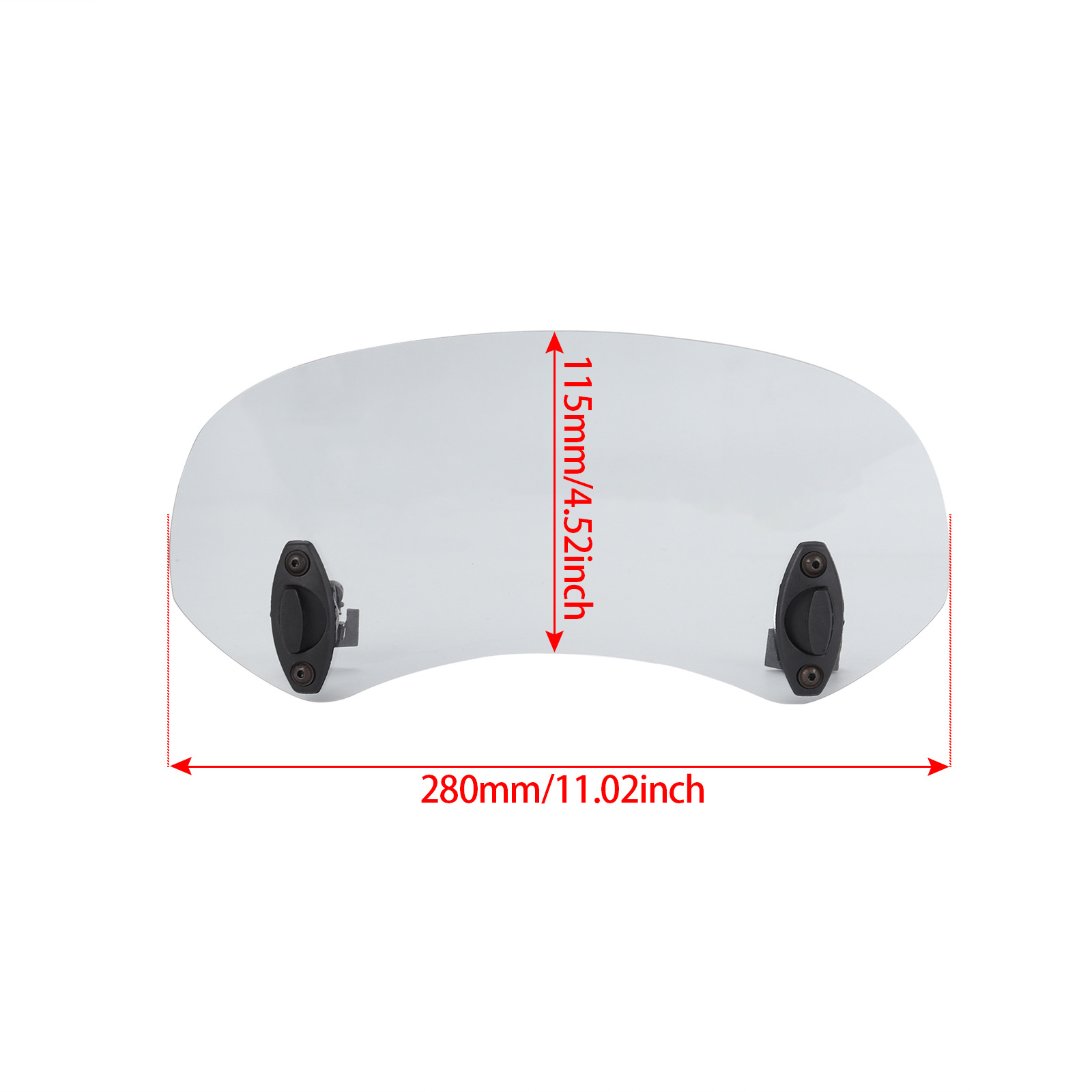 Suitable for Cross-Border Hot-Selling Motorcycle Modifications, Height-Adjustable Small Windscreen, Adjustable Wind Deflector