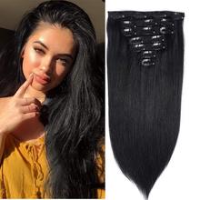 120G 7pcs/set Brazilian Clip-In Extensions 7׿Ӱl˰l