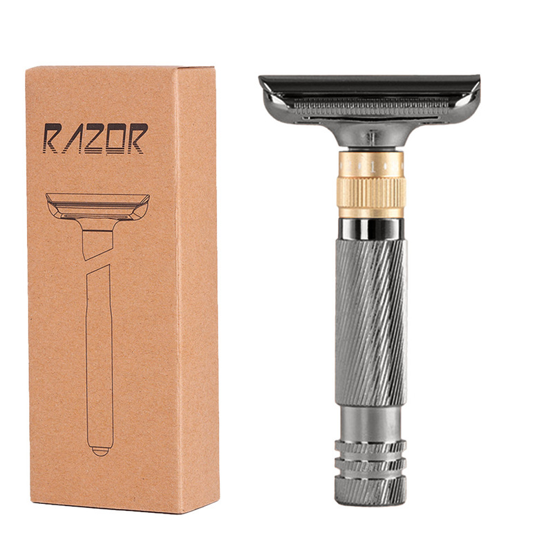 Classic Vintage Razor Shaving Razor Universal Storage Box Style Reusable Unisex Double-Edged Safety Retro