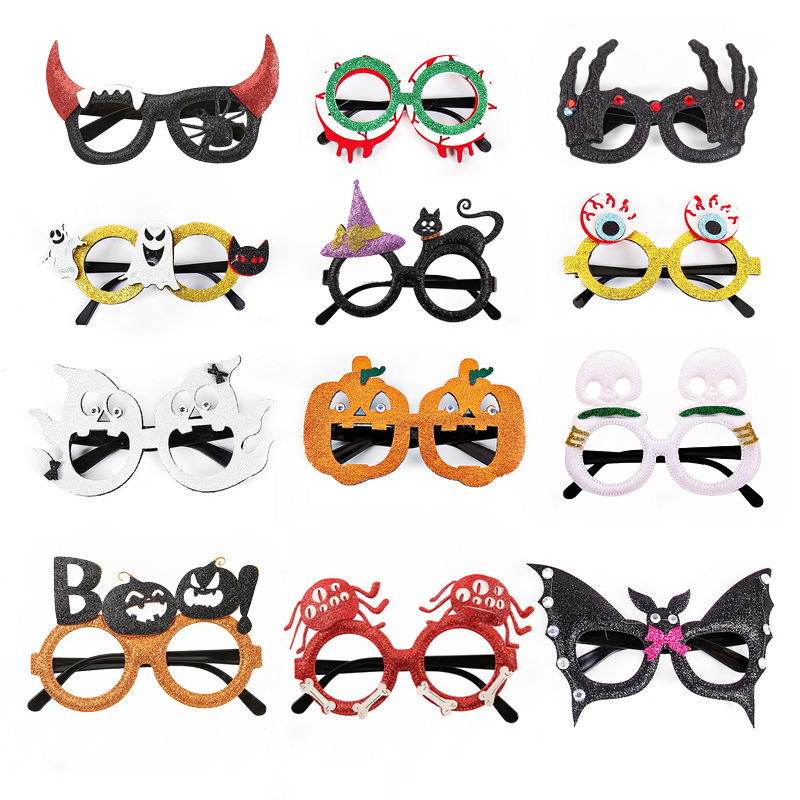 Amazon Halloween gafas de calabaza niños adultos fantasma Festival decoración de fiesta accesorios de fotografía marco de gafas divertido